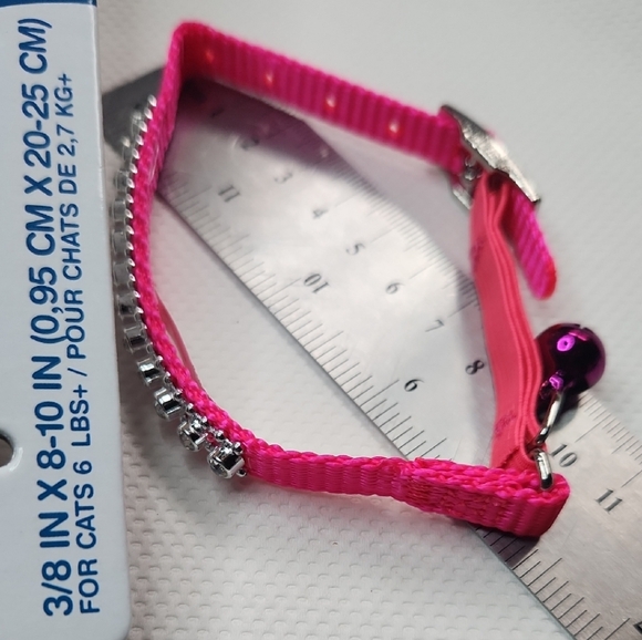 Pink Rhinestone Cat Collar - Picture 11 of 11